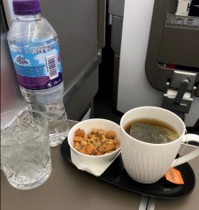 Tea on plane